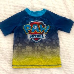 Paw Patrol 3T boys swim rash guard